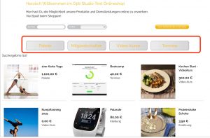 Update zum Online-Shop